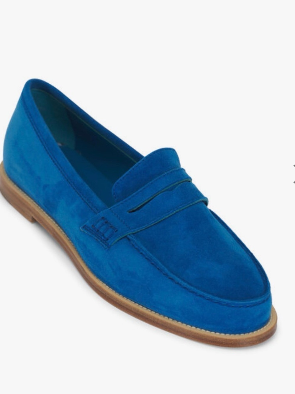Manolo Blahnik Perrita Suede Penny Loafers